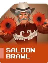 Saloon Brawl game arcade tema koboi western